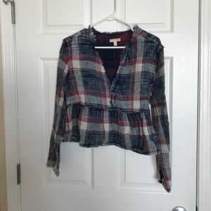 Plaid top